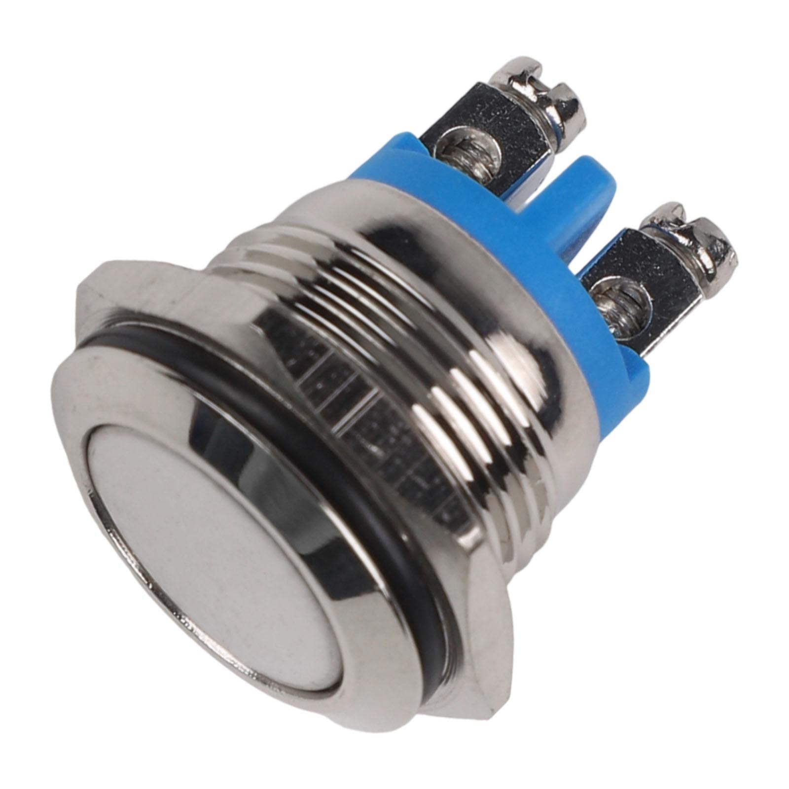 12V Водонепроницаемый Мгновенный Переключатель ВКЛ ВЫКЛ 16мм Автоаксессуары Автомобильный Переключатель Переключатель Управления Самовозврат Сварной Винт China Mainland