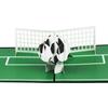 Football Soccer 3D Pop-Up Greeting Card for All Occasion Festival Holiday Paper Card Birthday Wedding New Year Postcards