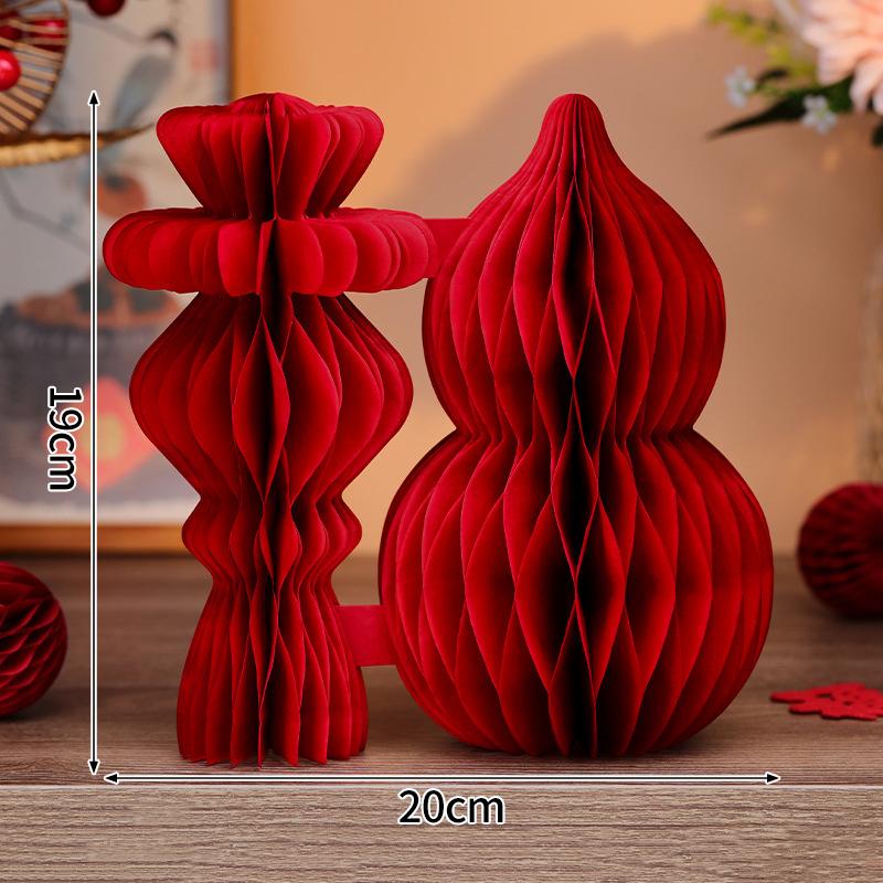 Horse Shape Ornaments For  Chinese New Year Desktop Parper Honeycomb Balls Festival Party Gifts Room Decoration