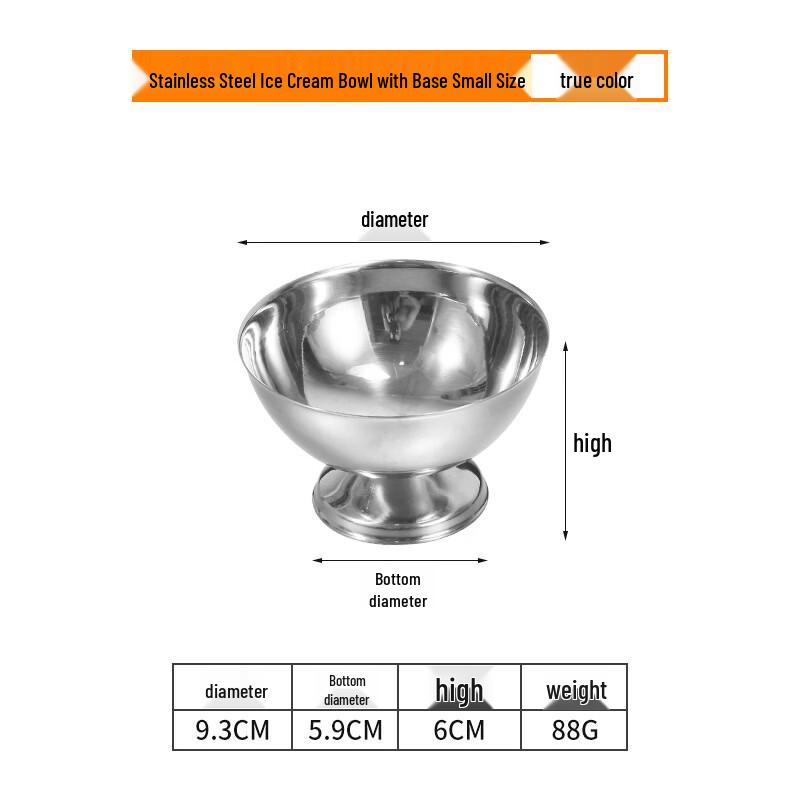 ZISIZ Stainless Steel High-Footed Multi-Purpose Bowl
