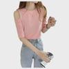 Korean Chic Slimming Off-Shoulder Short-Sleeve Women's T-Shirt