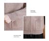 100% Pure Wool Women's Zipper Stand Collar Sweater Coat for Spring and Autumn/Winter Warmth, Ideal for Mid-Aged and Elderly