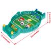 Mini Football Game Interactive Tabletop Football Soccer Board Game with 10 Balls for Adults Kids Family Game Night Green