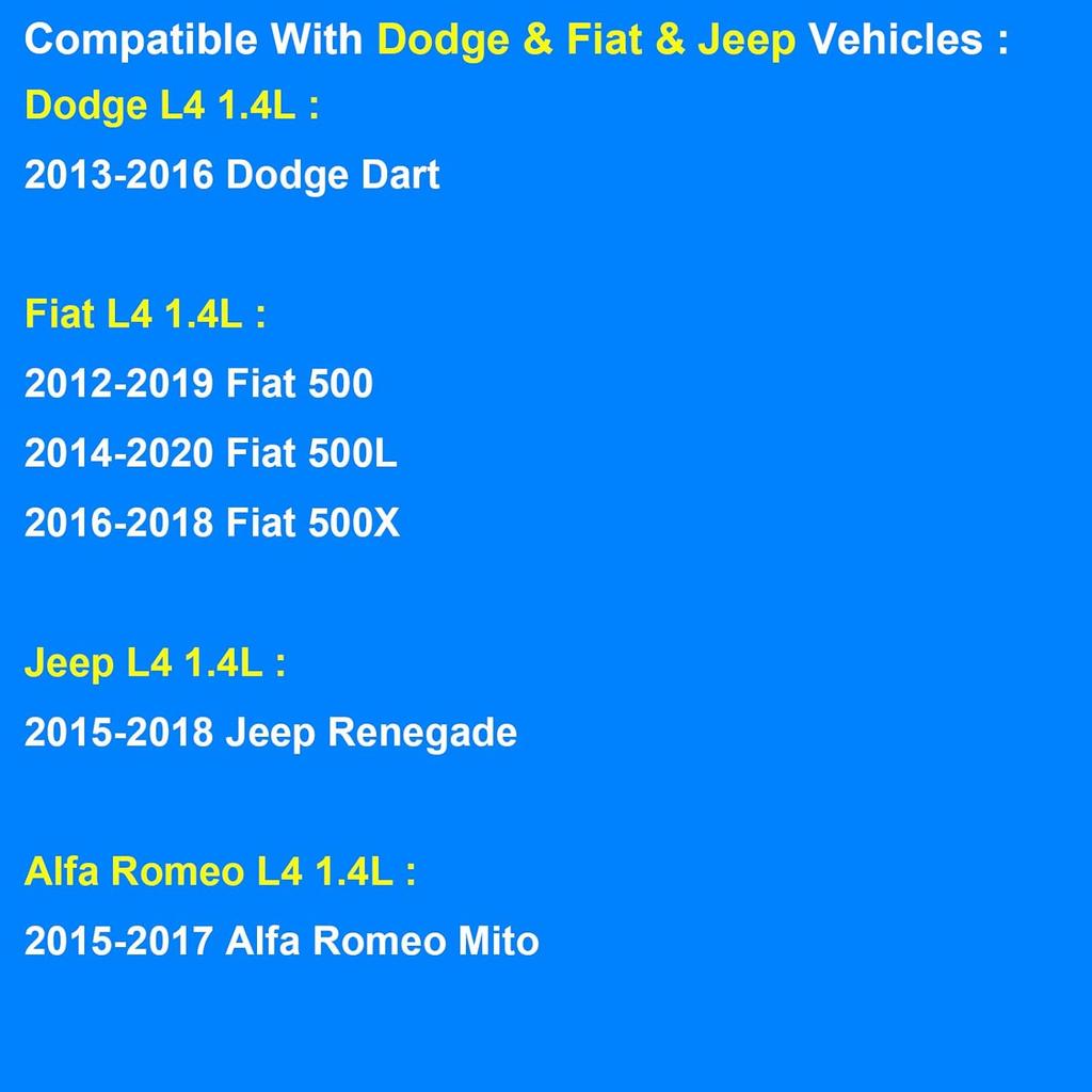 Thermostat Housing, Replace 902-3041, 757-176 Compatible with Dodge Fiat Jeep 1.4L - 2013-2016 Dart, 2012-2019 Fiat 500, 2014-2020 Fiat 500L,
