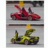 1:32 Scale Lambo Sian Model Car, Zinc Alloy Pull Back Toy Car with Sound and Light for Kids Boys Girl, Vehicle Collection Replica Scale Car Models