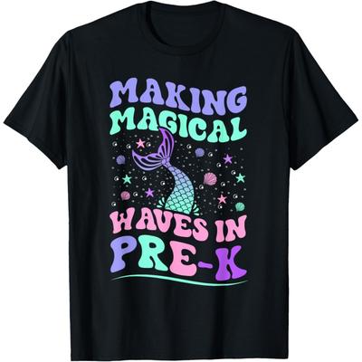 Prek Back To School Mermaid Making Magical Waves In Pre-K T-Shirt