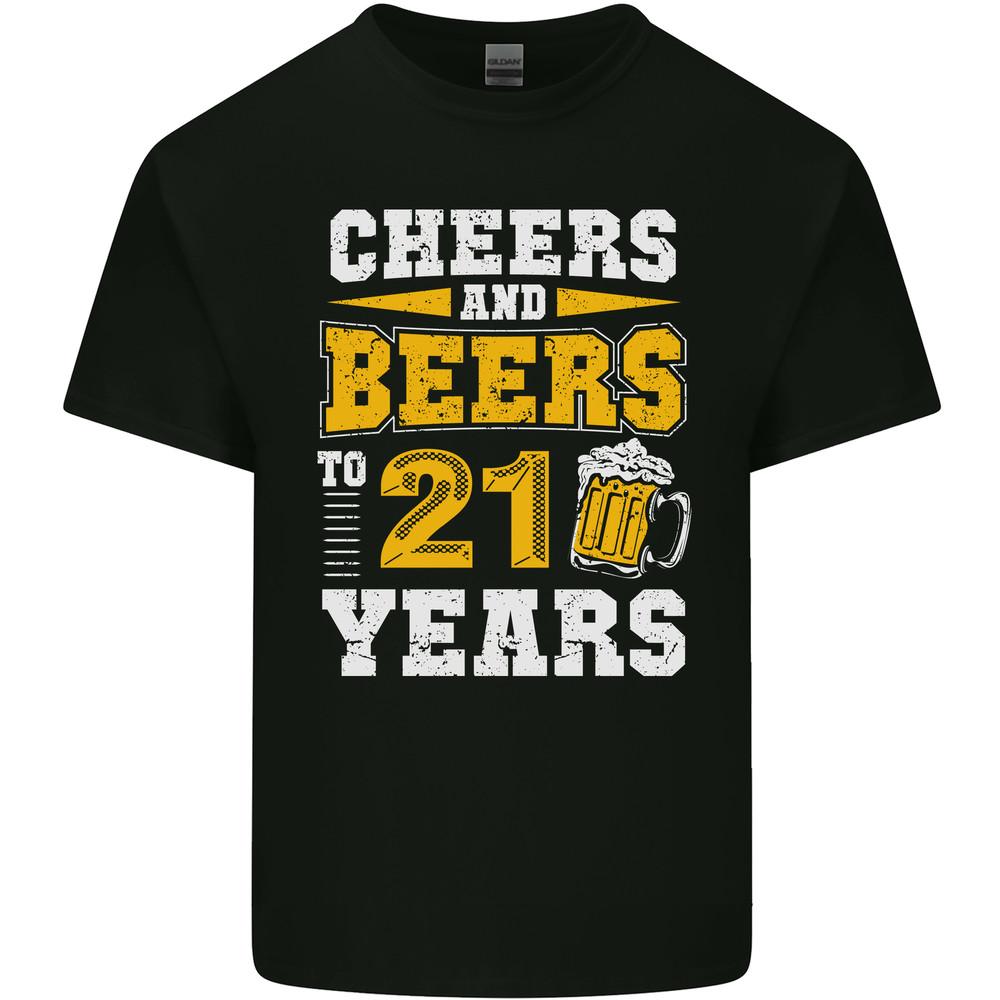 21st Birthday 21 Year Old Funny Alcohol Mens Light Cotton T-Shirt Unisex T-Shirt Graphic Tee M