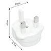 Universal Plugs Power Charger 2 Pin To UK 3 Pin Travel Adapter Charging Adapter Converter