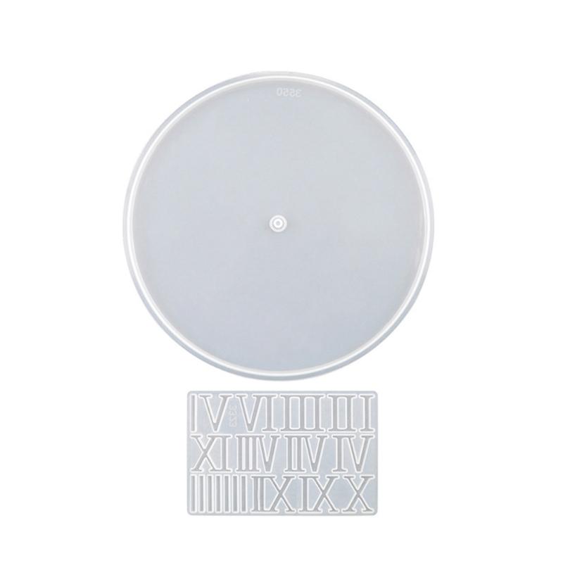 Clock Silicone Mold Clock Alarm Resin Mold Round Timer-Epoxy Casting Mold for DIY Resin Crafts Home Wall Decorations
