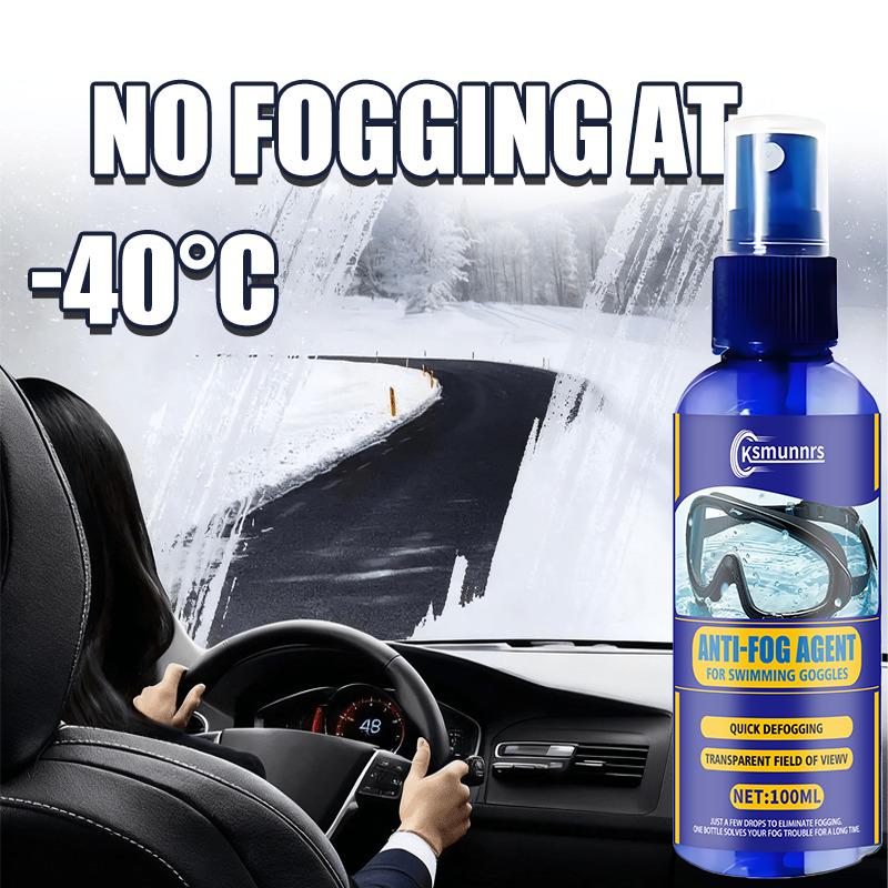 Winter car defogger, upgraded antifreeze antifog, windshield and rearview mirror rain repellent spray, long-lasting anti-fogging