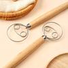 Large Hand Danish Dough Whisk Bread Mixer Stainless Steel Cake Pastry Dough Mixer Stick Egg Beater Kitchen Baking Blender Tools