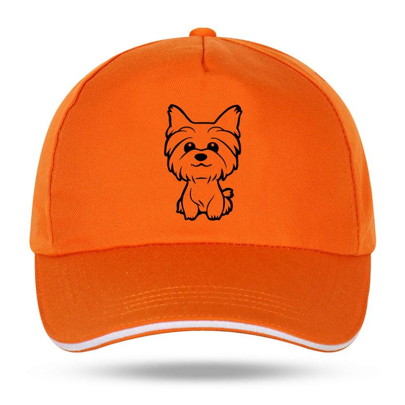 New Unisex Women Yorkie Yorkshire Terrier Doggy Cute Fun Dog Baseball Caps for Hip Hop Cotton Trucker Cap Bone Dad Hats