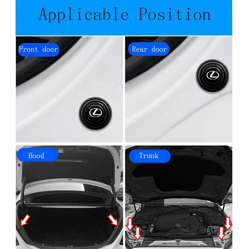 Car door anti-collision shock absorption silicone pad sticker for Lexus ES300 RX330 RX300 GS300 IS250 IS200 CT200h NX RX UX GS