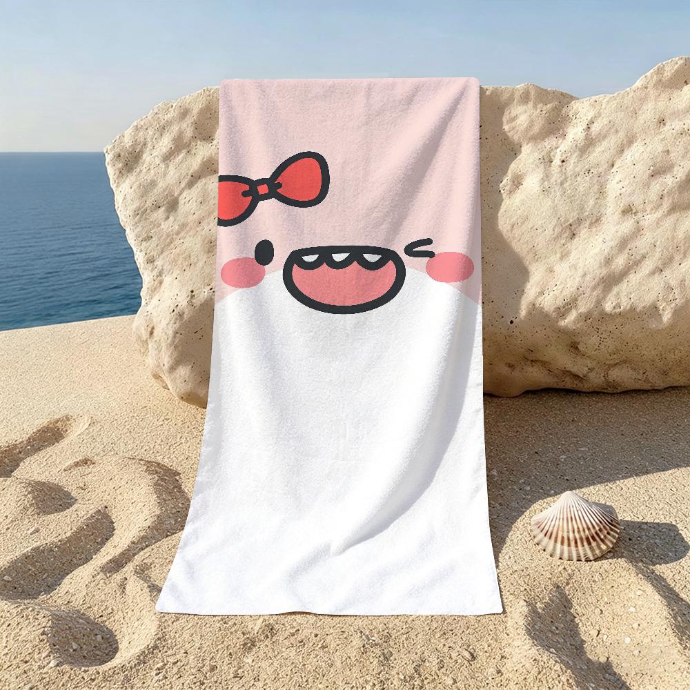 Cartoon B-Bigface Cute Shark Towel Towels For Beaches Yoga Studios Gyms Hot Springs Swimming Pools And Picnics