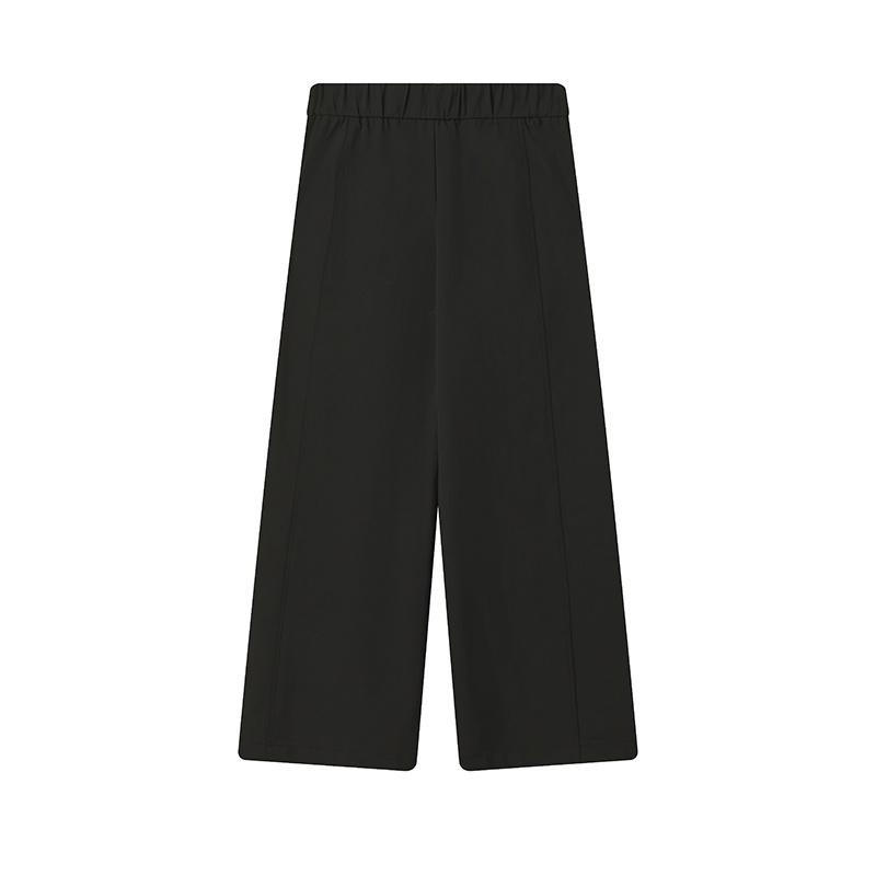 Fila By Naoki Takizawa Fashionable Versatile Slim Elegant Daily Comfortable Woven Casual Long Pants Women Bottoms Black F11W542801FBK