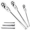 6-Piece Flexible Ratchet Wrench Set, 180-Degree Adjustable