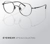 Women's Oval Pure Titanium High Prescription Glasses, Myopia, Small Ultralight Frame, Model 18070