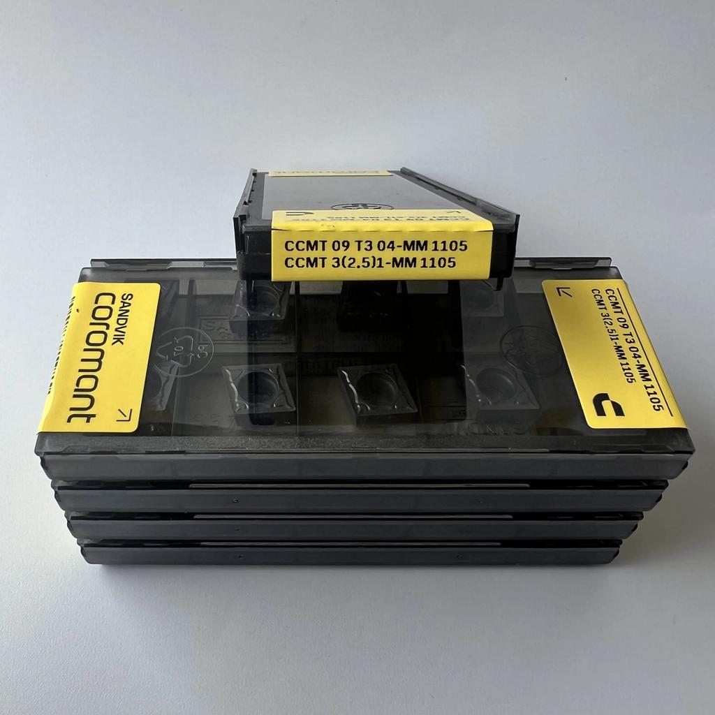 SANDVIK / CCMT09T304-MM 1105 / Industrial indexable Carbide Inserts 10 Pcs