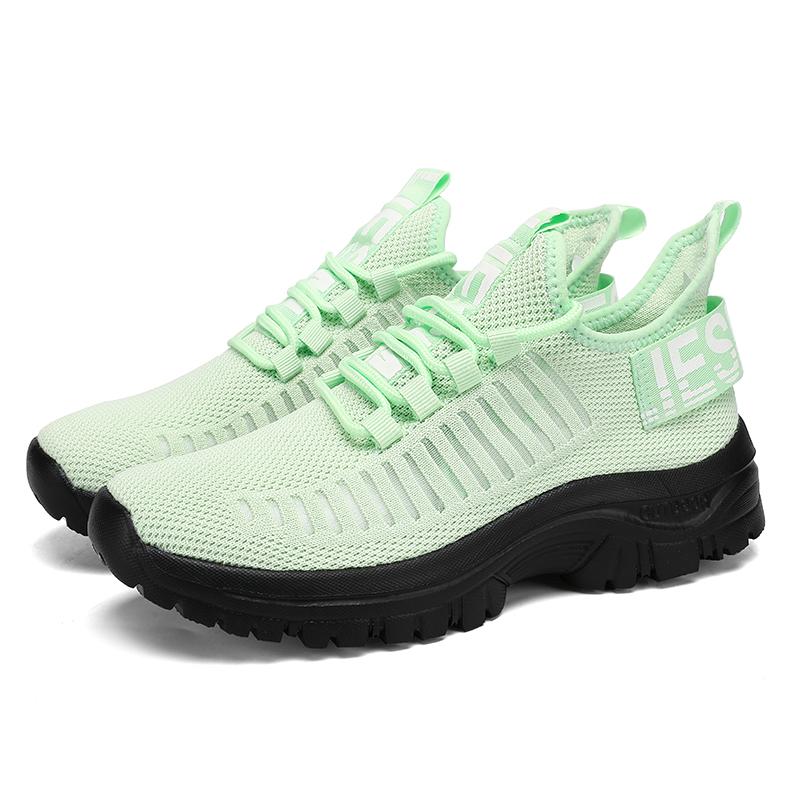 

Удобная мужская сетчатая обувь Дышащая сетчатая ткань Обувь на плоской подошве Модная повседневная Универсальная уличная Обувь для тренировок в теннисе Путешествия 36 светло-зеленый