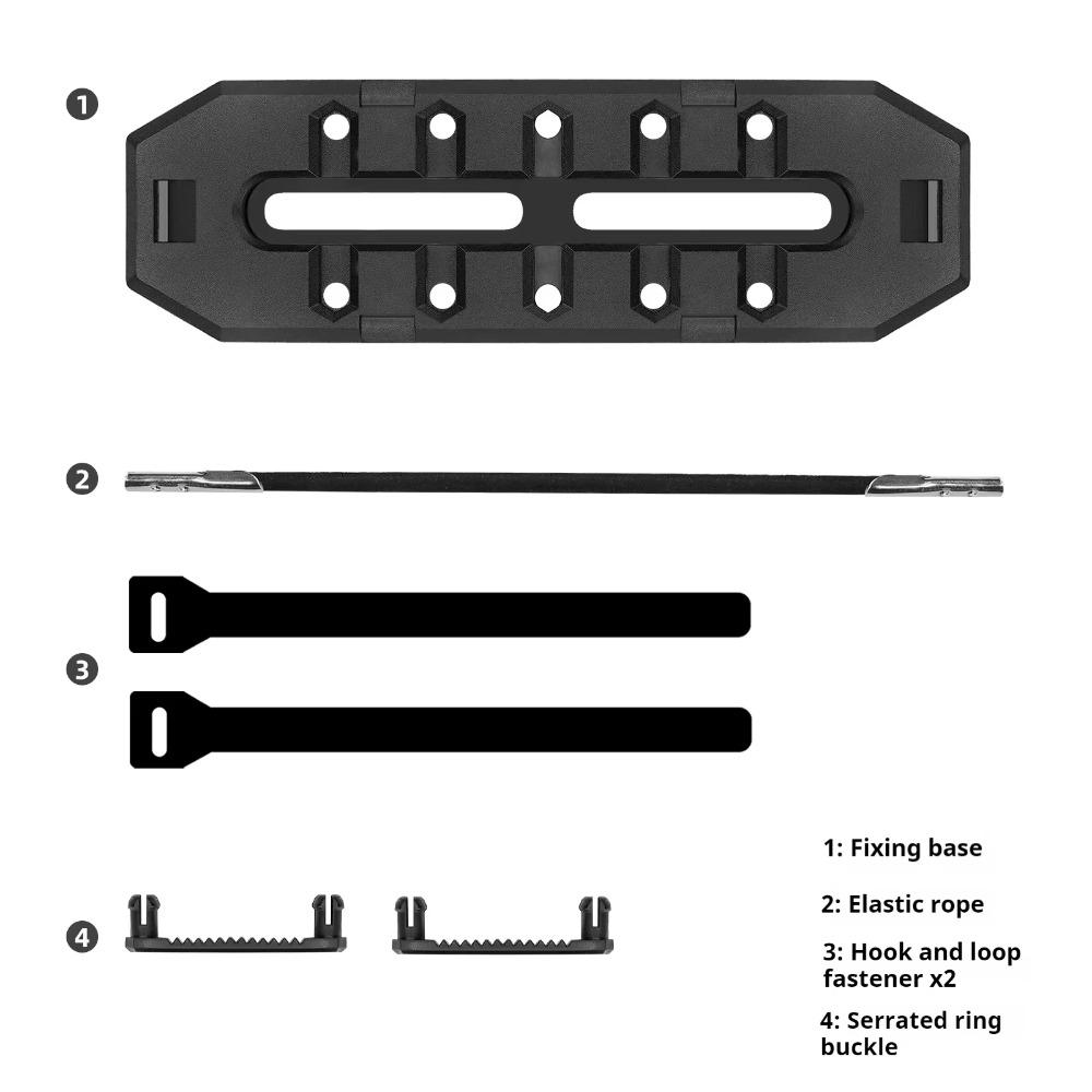 

Black Bicycle Energy Gel Holder Portable Bike Energy Bar Buckle Cycling Accessories Black