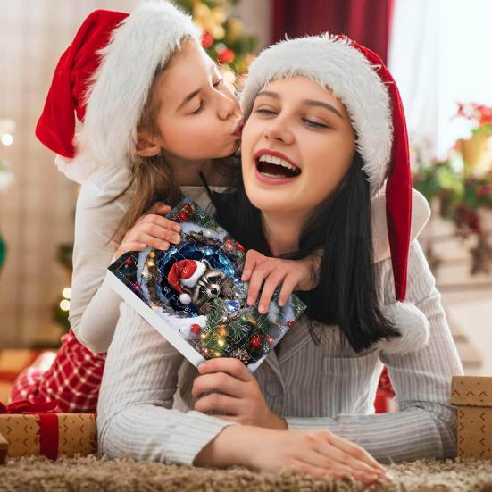 Forest Animal Advent Calendar 2025 24 Days Cute Animal Holiday Decor Countdown To Christmas