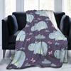 Animal Capybara Leaf Blanket Soft Lightweight Throw Blankets Cozy Flannel Bed Throws for Sofa Couch Travel Home Room Bedroom