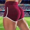 1Pc Gym Casual Fitness Solid Color Hip Elastic Yoga High Waist Shorts Tight-fitting