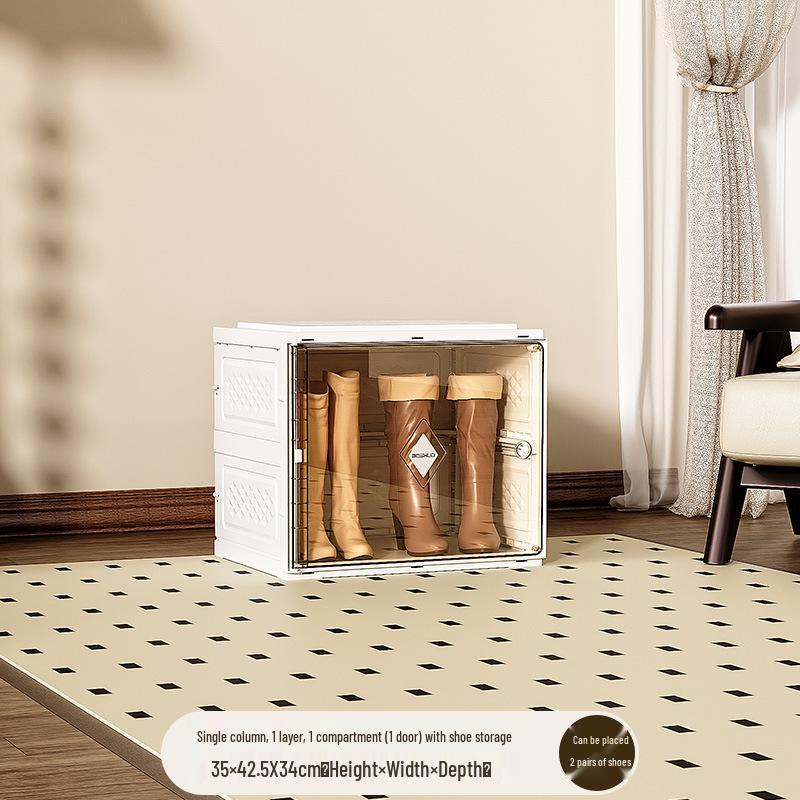 Foldable Dustproof Shoe Storage Cabinet - No Installation Needed
