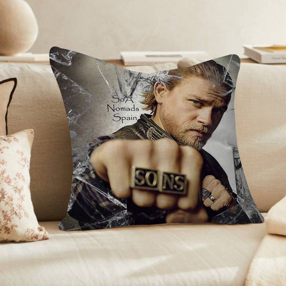 PC SSons of AAnarchy Cushion Cover Inches Farmhouse Decor Home Throw Pillow Covers for Couch Decorations