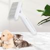 White Dog Needle Row Comb Double Row Dog Comb Brush Pet Grooming Tools Dog Rake Comb  Grooming