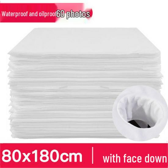 Waterproof & Oil-Proof Non-Woven Disposable Massage Bed Sheets with Face Hole