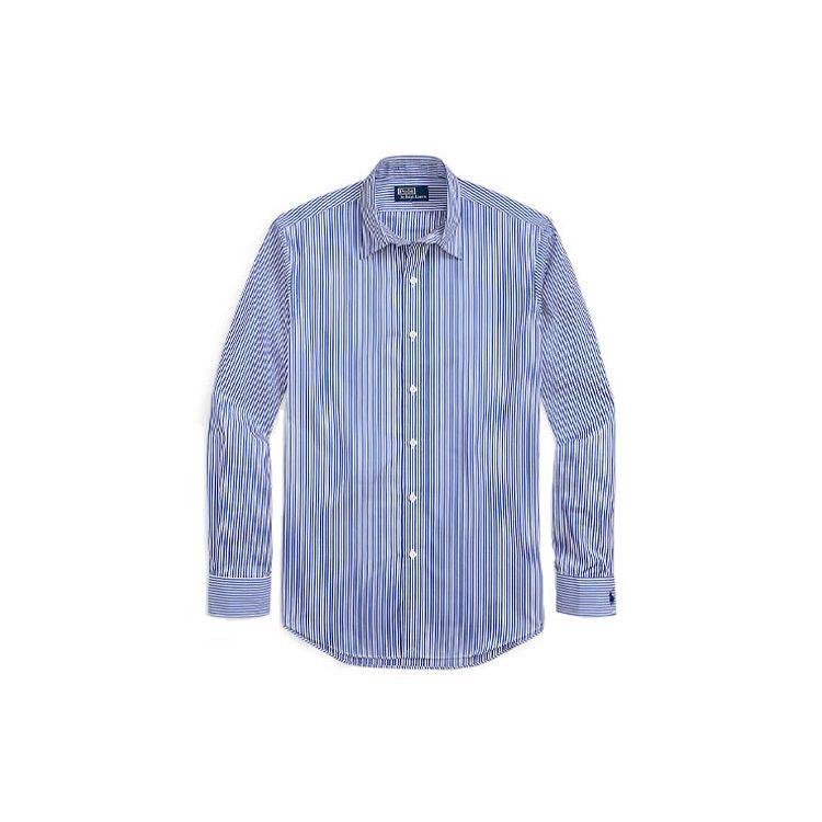 Polo Ralph Lauren SS23 Striped Single-Breasted Long Sleeve Shirt Men shirts Blue MNPOWOV16822718-999
