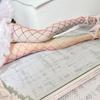 Rainbow Fishing Net Pantyhose Fishing Net Socks Large Dot Drill Women Hollow Bottom Socks With Drill Color Mesh Socks