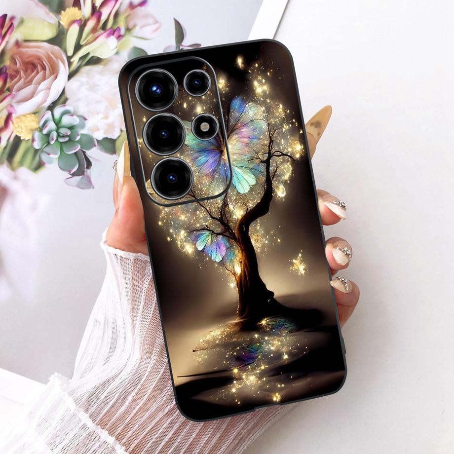 For Itel S26 Ultra Super 26 Ultra 26Ultra Phone Case Soft Black Silicone Cover Butterfly Dragon Cat Floral Painting Bumper Funda