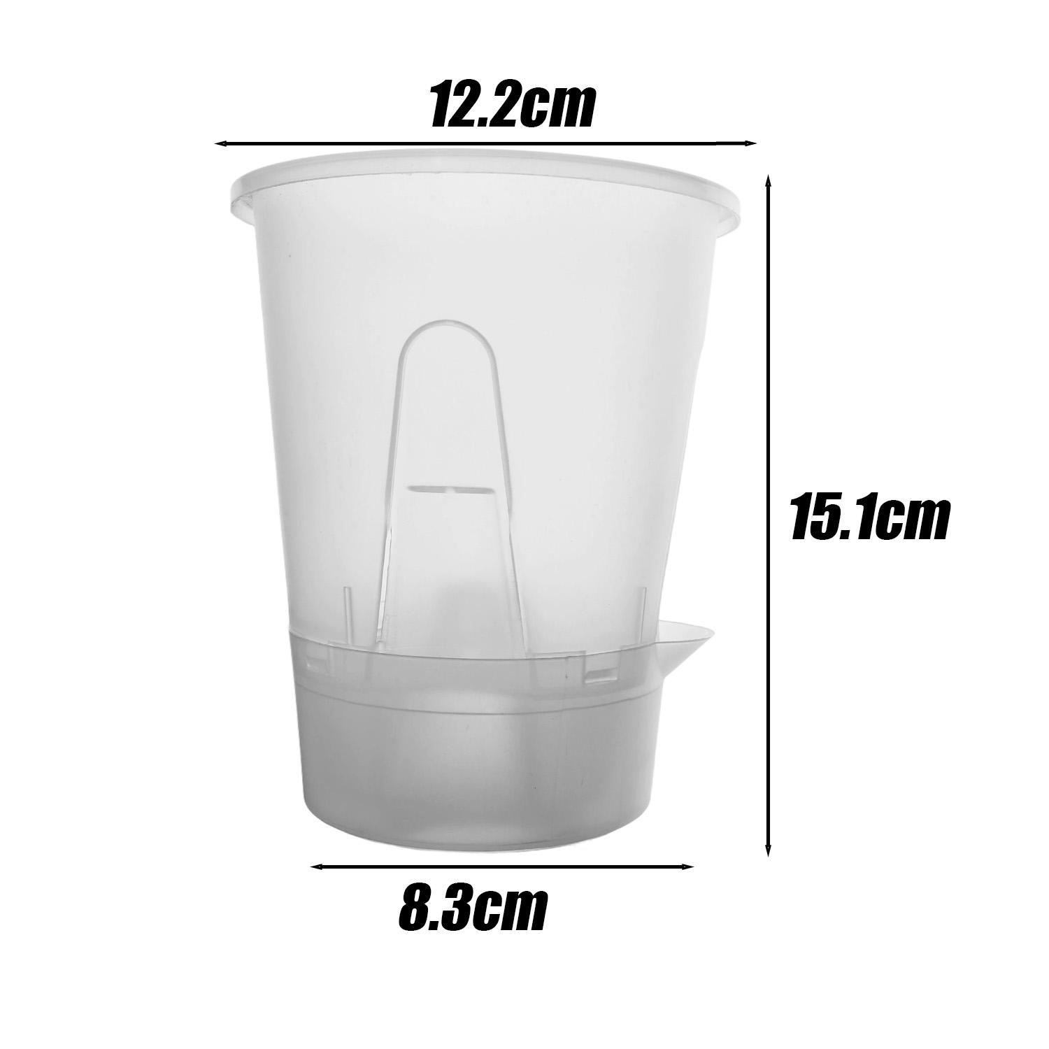 

2/1Pcs Self Absorbing Flowerpot Plastic Self-Watering Plant Pots with Saucers Home Indoor Outdoor Garden Flower Pots Supplies 1PC чистый