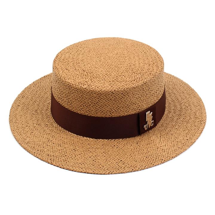 Yunibeosyeolkemiseuteuli Brown Line Brown Panama Hat Panama Hat