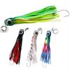 Cabeça de Metal PVC Cobre Isca Giratória para Pesca em Água Salgada Iscas de Trolling para Pesca em Rio de Água Salgada Iscas de Pesca de Grande Porte em Alto Mar Saia Nadadora