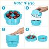 Portable Cherry Pitter Plastic Cherry Core Remover with 6 Individual Holes Cherry Corer Seed Remover Tool