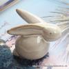 Creative Easter Bunny Ceramic Ornament - Festive Rabbit Gift for Desktop or Garden