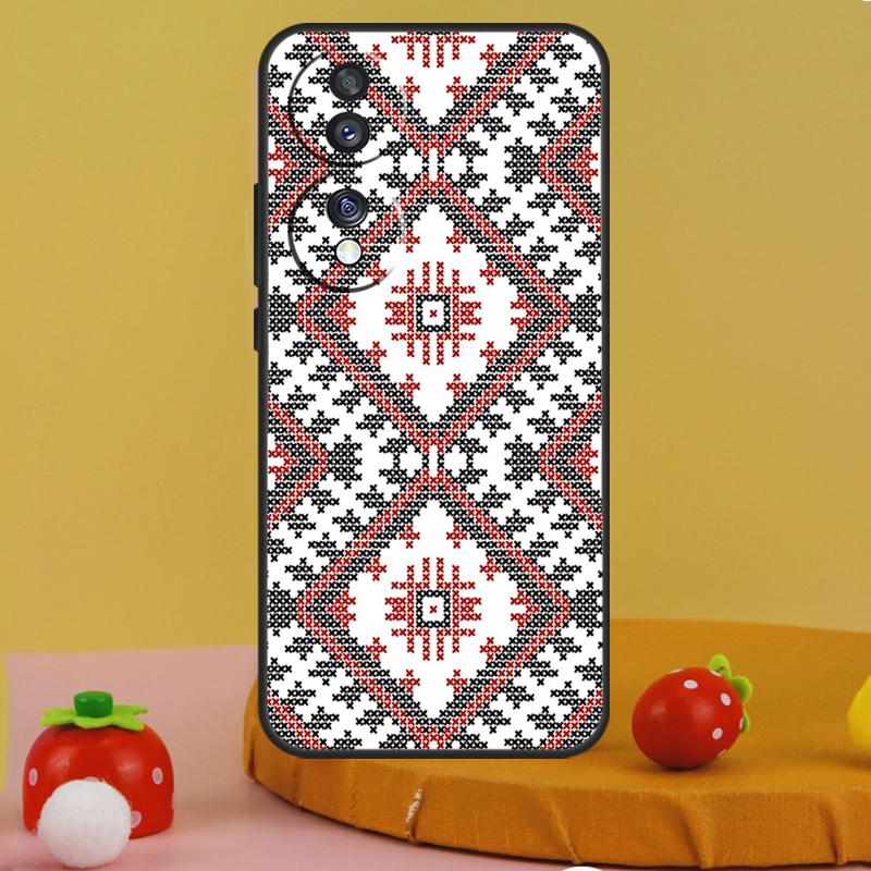 Ukraine Ornament Pattern Case For Honor 200 Pro X9a X9c X8a X7a X6a X7 X8 X9 X8b X9b 50 70 90 Magic 5 6 Lite Cover
