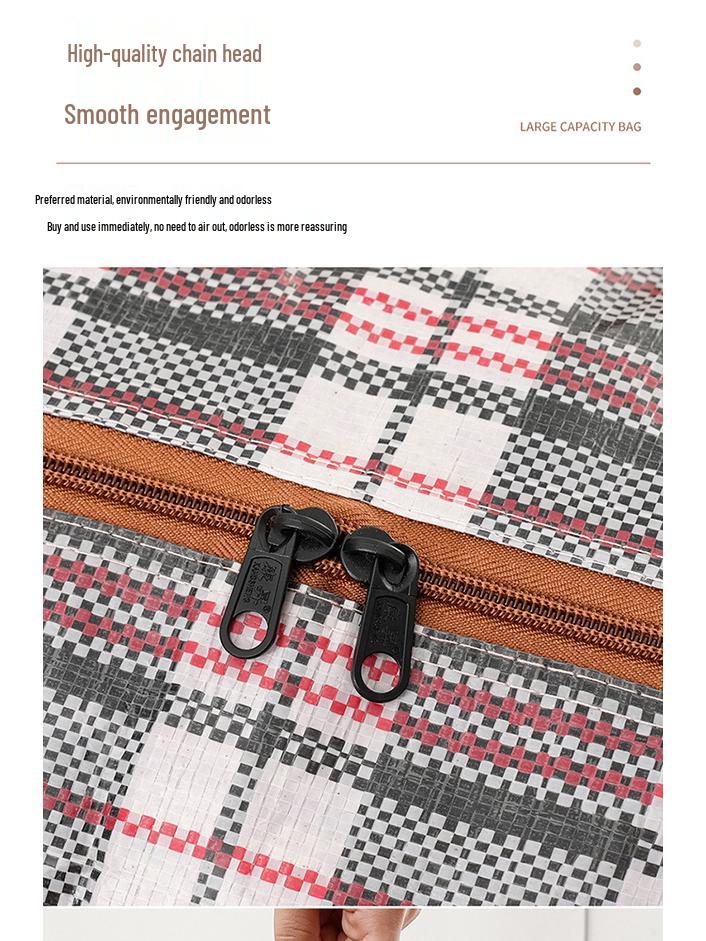 Cotton Woven Travel Storage Bag for Quilts and Clothes