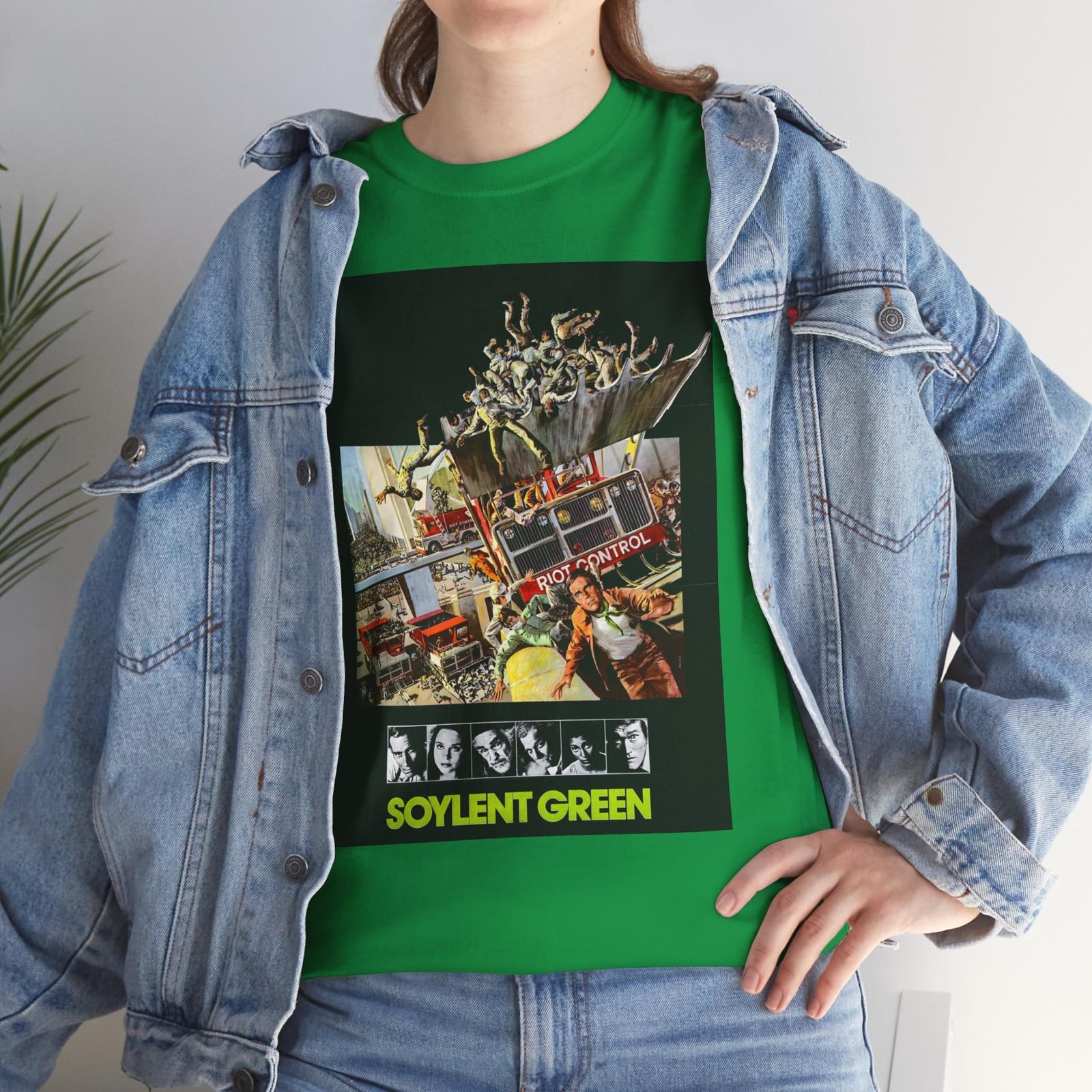 Soylent Green (1973) T-Shirt Mens Womens Tees Top Science Fiction Charlton Heston New York Future XL