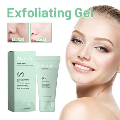 Herbal Exfoliating Gel for Face Oil Control Remove Dead Skin Cleaning Pores Brightening Nourish Reduce Dirt Whitening Skin