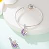 Original Charms Copper Bellflower Pendant Plant Insect Beads Fit Bracelet Women Jewelry Making Diy Gift