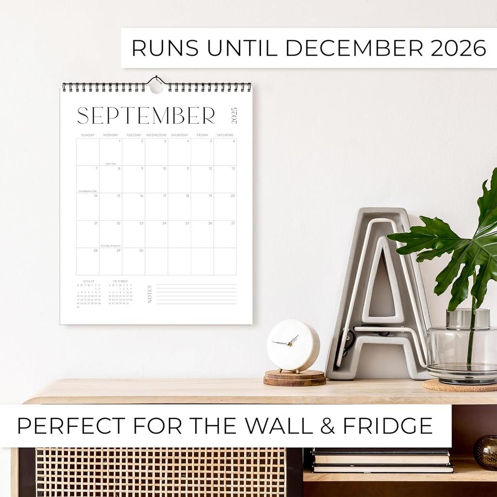 Beautiful 2025-2026 Wall Calendar - Runs from June 2025 Until December 2026 – Large 14.5"x11.5" Office Wall Calendar for Easy Organizing