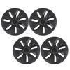 4pcs 19in Wheel Hub Cap Matte Black Anti Scratch Stylish Cool Replacement for Tesla Model Y 2020 to 2023