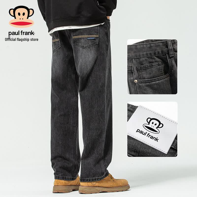 paul frank Men's American Retro Straight Loose Jeans