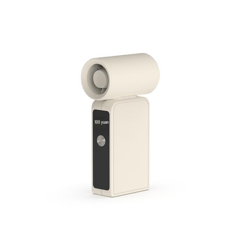 

2025 Высокоскоростной мини-турбинный вентилятор с ручным управлением: Портативный уличный электрический вентилятор с 100 скоростями 4000mAh белый/слоновая кость