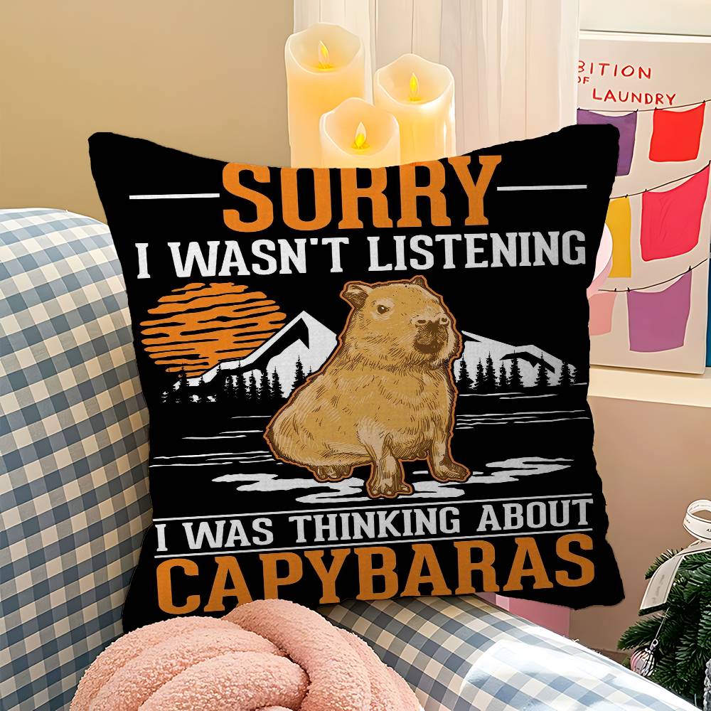 Capybara Animals Pillow Cover For Bedroom Room And Living Room Sofa Decorative Cushion Cover