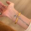 Classic Light Luxury Small Square Blue Gemstone Bracelets for Women Classical High-end Style Bracele Chain Banquet Jewelry Gift